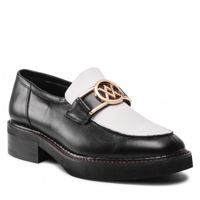 Loafers KARINO - 3940/053-P Czarny/Biały