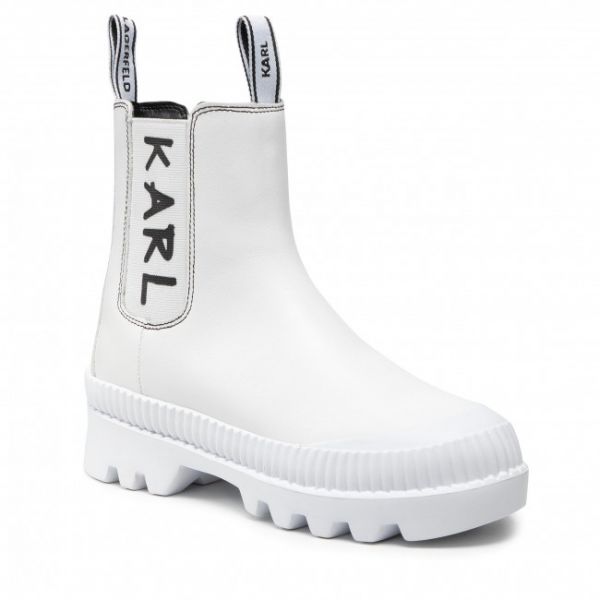 Chelsea KARL LAGERFELD - KL42560 White Lthr