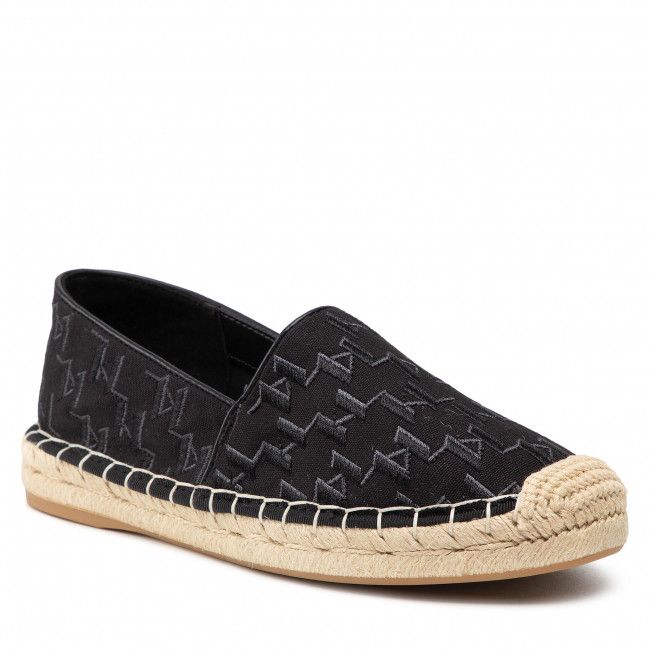 Espadrillas KARL LAGERFELD - KL80112 Black Canvas