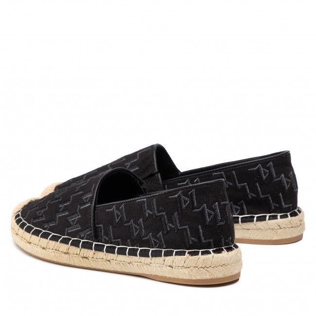 Espadrillas KARL LAGERFELD - KL80112 Black Canvas