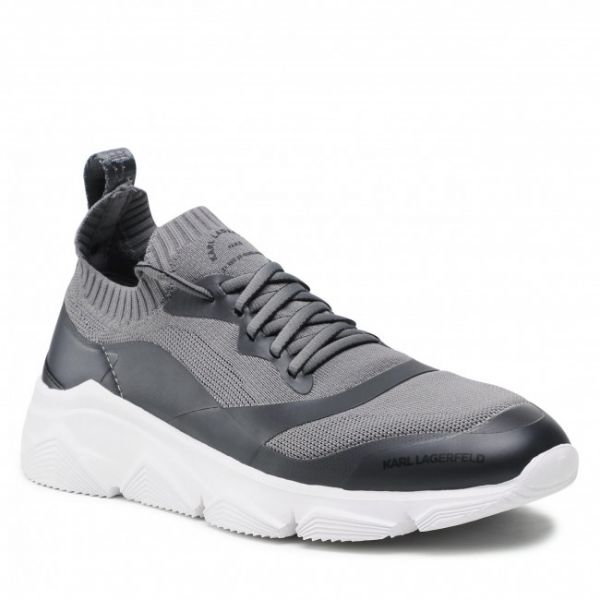 Sneakers KARL LAGERFELD - KL51631 Mid Grey/Knit Textile Sneakers KARL LAGERFELD - KL51631 Mid Grey/Knit Textile