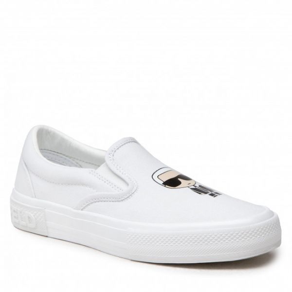 Scarpe sportive KARL LAGERFELD - KL60300 White Canvas