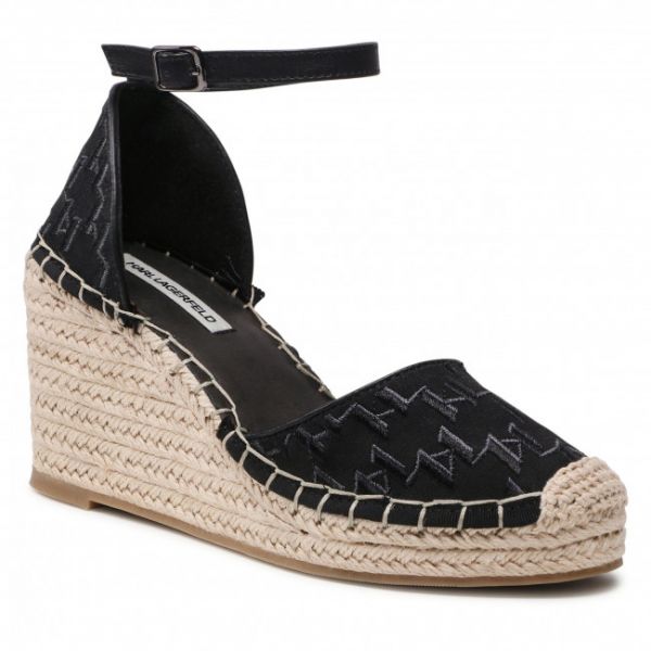 Espadrillas KARL LAGERFELD - KL32220 Black Canvas 900