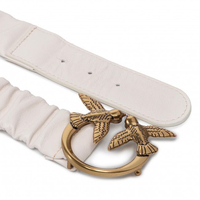 Cintura da donna Pinko - Love Ruffle Belt H4 20221 PLT01 1H2122.Y87E White C0Q3