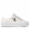 Scarpe sportive CALVIN KLEIN JEANS - Vulcanozed Flatform Laceup Co YW0YW00254 White 02S