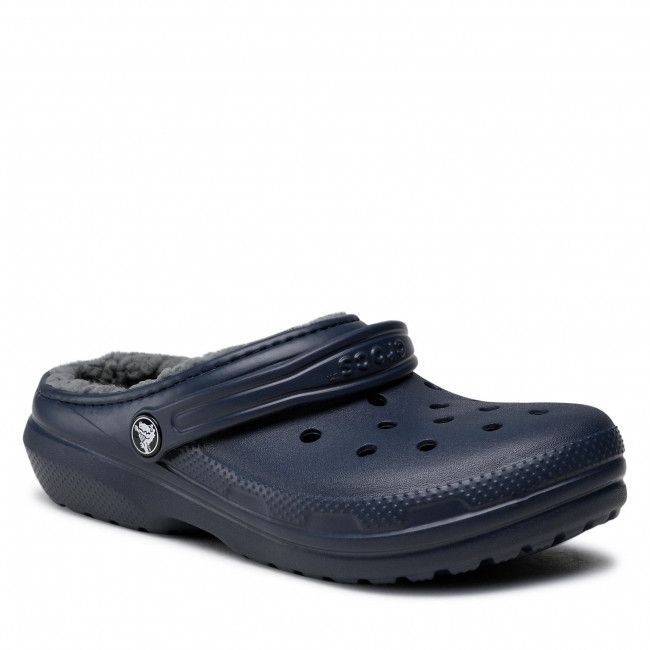 Ciabatte Crocs - Classic Lined Clog K 203506 Navy/Charcoal 1