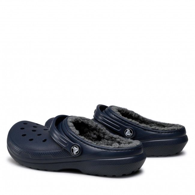 Ciabatte Crocs - Classic Lined Clog K 203506 Navy/Charcoal 1