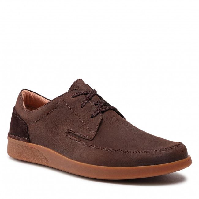 Scarpe basse Clarks - Oakland Craft 261481027 Dark Brown Nubuck