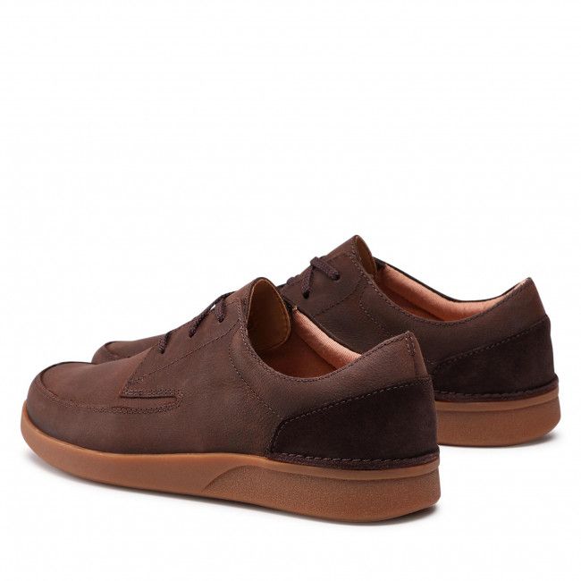 Scarpe basse Clarks - Oakland Craft 261481027 Dark Brown Nubuck