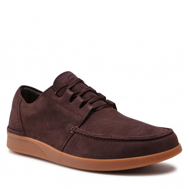 Scarpe basse CLARKS - Oakland Walk 261533967 Dark Brown Combi