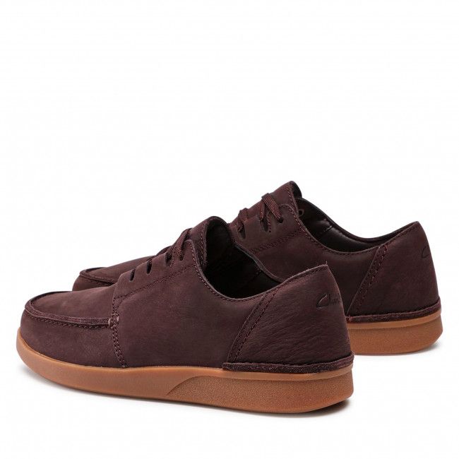 Scarpe basse CLARKS - Oakland Walk 261533967 Dark Brown Combi