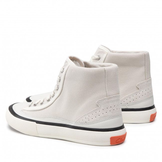 Sneakers CLARKS - Aceley Hi 261584384 White Canvas