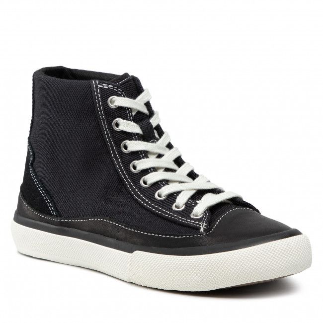 Sneakers CLARKS - Aceley Hi 261584414 Black Canvas