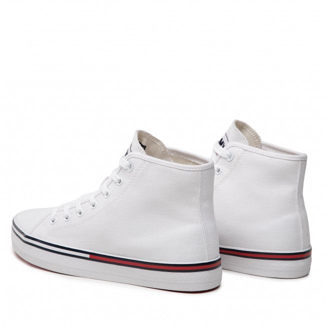 Sneakers TOMMY JEANS - Essential Mid Wmn EN0EN01797 White YBR