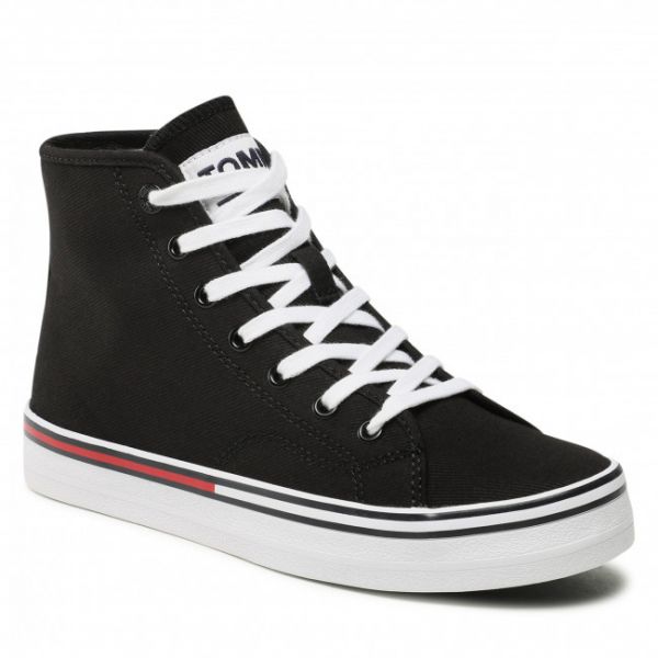 Sneakers TOMMY JEANS - Essential Mid Wmn EN0EN01797 Black BDS Sneakers TOMMY JEANS - Essential Mid Wmn EN0EN01797 Black BDS