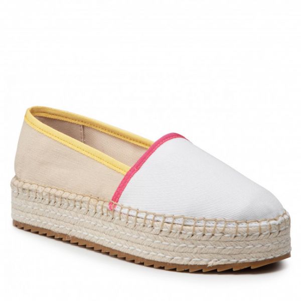 Espadrillas TOMMY JEANS - Flatform Espadrille EN0EN01832 Sugarcane AA8