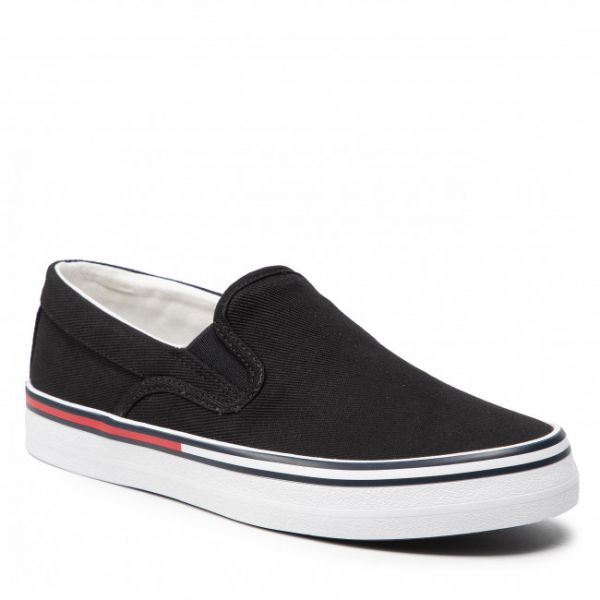 Scarpe sportive TOMMY JEANS - Essential Slipon Wmn EN0EN01822 Black BDS Scarpe sportive TOMMY JEANS - Essential Slipon Wmn EN0EN01822 Black BDS