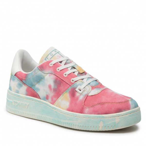 Sneakers Tommy Jeans - Tie Dye Basket EM0EM00952 Crest CTE Sneakers Tommy Jeans - Tie Dye Basket EM0EM00952 Crest CTE