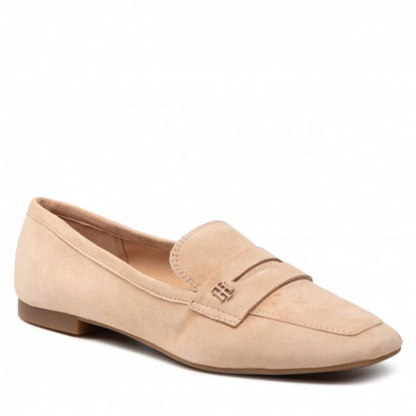 Loafers TOMMY HILFIGER - Feminine Flat Loafer FW0FW06161 Sandrift ABR Loafers TOMMY HILFIGER - Feminine Flat Loafer FW0FW06161 Sandrift ABR