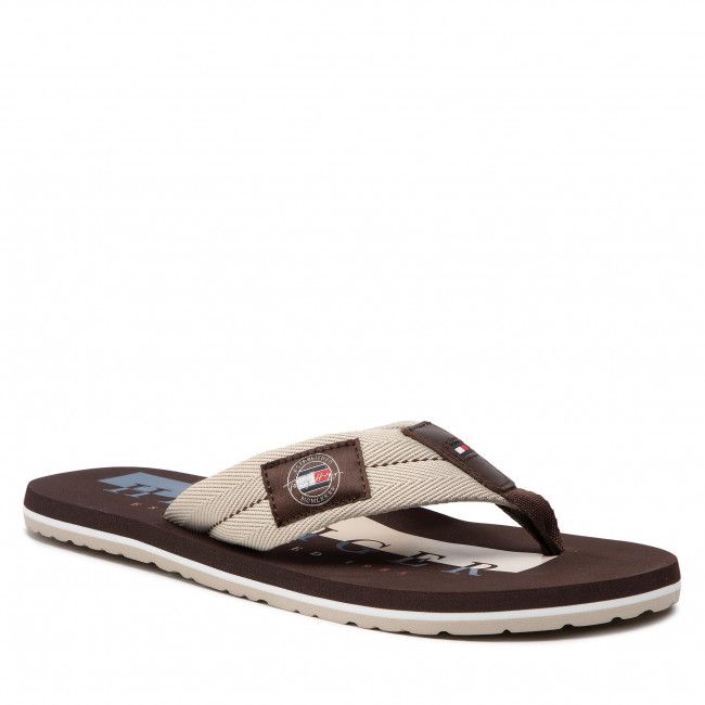 Infradito Tommy Hilfiger - Badge Beach Sandal FM0FM03981 Classic Beige ACI