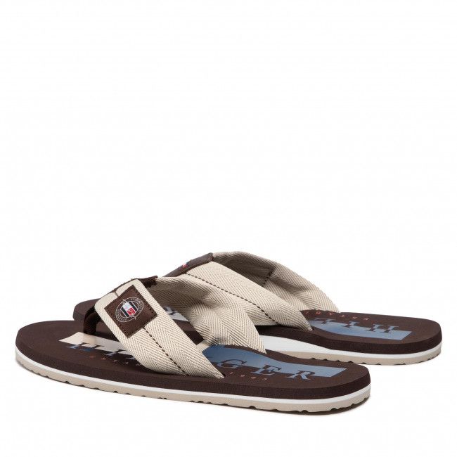 Infradito Tommy Hilfiger - Badge Beach Sandal FM0FM03981 Classic Beige ACI