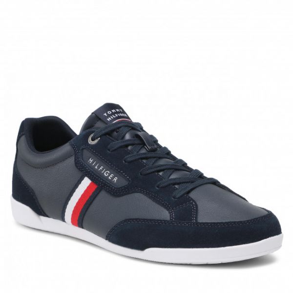 Sneakers Tommy Hilfiger - Corporate Mix Leather Cupsole FM0FM04015 Desert Sky DW5