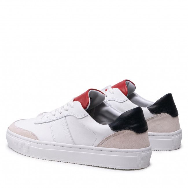 Sneakers Tommy Hilfiger - Premium Cupsole Stripe Leather FM0FM04019 White YBR