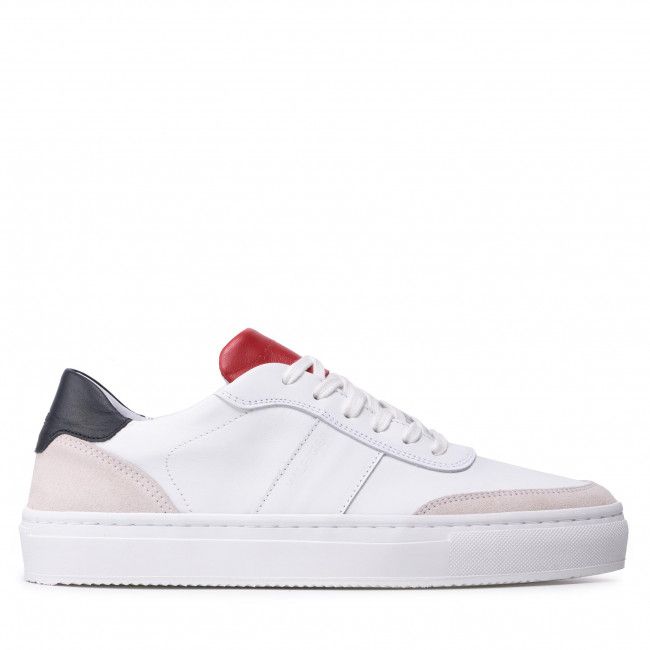 Sneakers Tommy Hilfiger - Premium Cupsole Stripe Leather FM0FM04019 White YBR