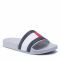 Ciabatte Tommy Hilfiger - Rubber Th Flag Pool Slide FM0FM04263 Grey Whisper PQU