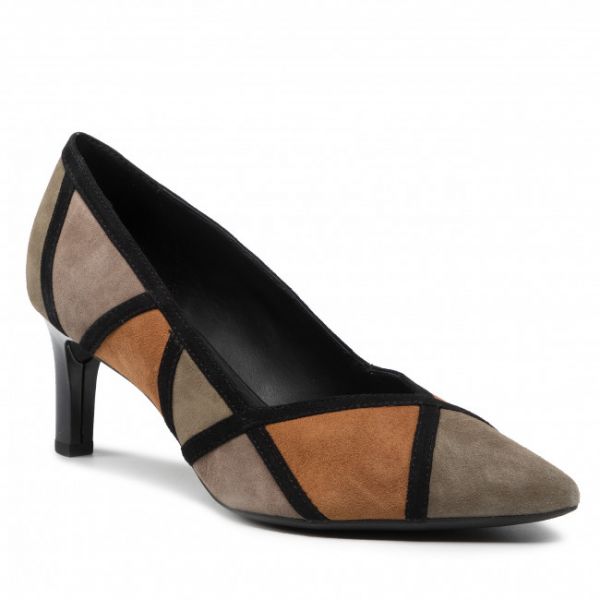 Scarpe basse GEOX - D Bibbiana A D949CA 00021 C0312 Olive/Cognac