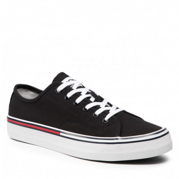 Scarpe sportive TOMMY JEANS - Essential Low Cut EM0EM00962 Black BDS