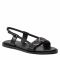 Sandali CALVIN KLEIN - Almond Flat Sandal W/Hdw HW0HW00680 Ck Black BAX