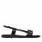 Sandali CALVIN KLEIN - Almond Flat Sandal W/Hdw HW0HW00680 Ck Black BAX