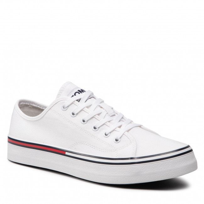 Scarpe sportive Tommy Jeans - Essential Low Cut EM0EM00962 White YBR