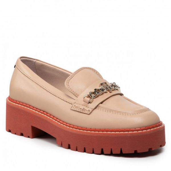 Scarpe basse TOMMY HILFIGER - Th Chain Chunky Loafer FW0FW06166 Sandrift ABR Scarpe basse TOMMY HILFIGER - Th Chain Chunky Loafer FW0FW06166 Sandrift ABR