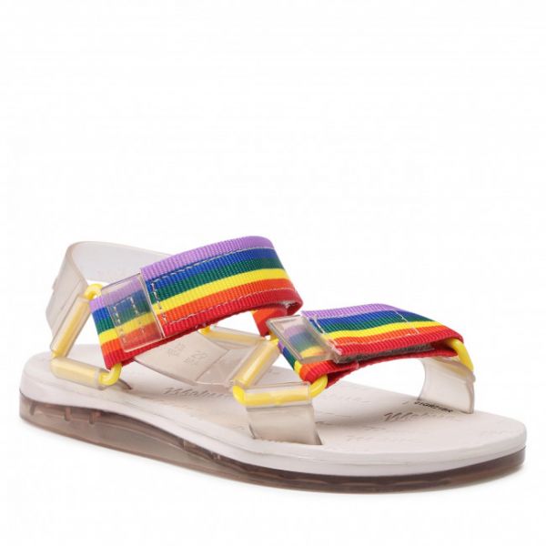 Sandali Melissa - Mini Melissa Papete Rider I 33381 Beige/Beige/Rainbow 54036 Sandali Melissa - Mini Melissa Papete Rider I 33381 Beige/Beige/Rainbow 54036