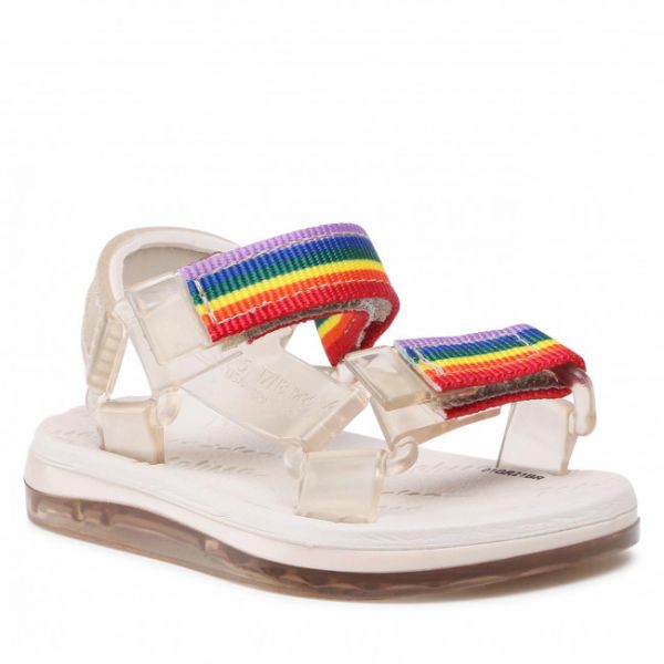 Sandali Melissa - Mini Melissa Papete+Rider 1 33382 Beige/Beige/Rainbow 54036 Sandali Melissa - Mini Melissa Papete+Rider 1 33382 Beige/Beige/Rainbow 54036