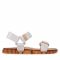 Sandali MELISSA - Papete Wide Ad 33423 Clear Rice Husk/White 54133