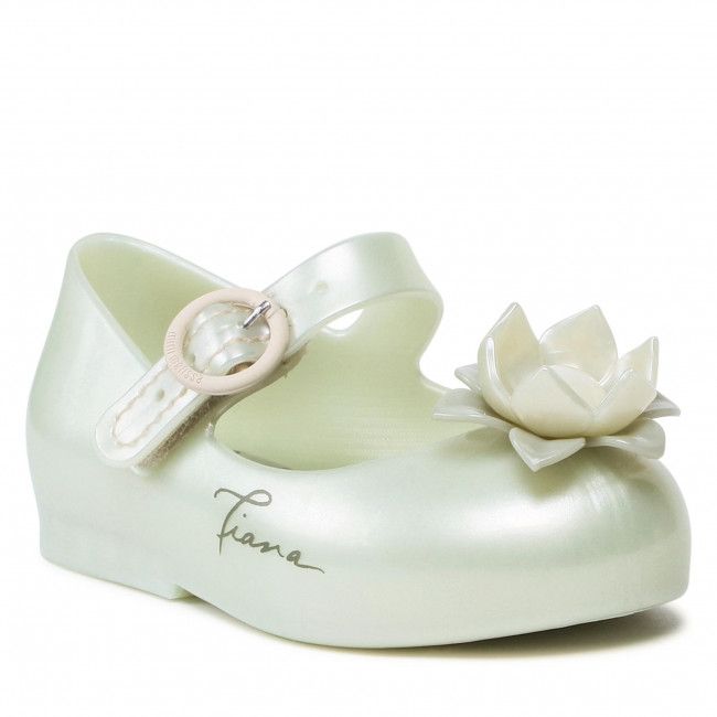 Scarpe basse MELISSA - Mini Melissa Sweet Love + Disn 33447 Metalic White/Green 54121