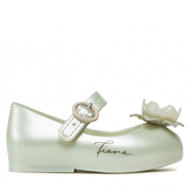 Scarpe basse MELISSA - Mini Melissa Sweet Love + Disn 33447 Metalic White/Green 54121