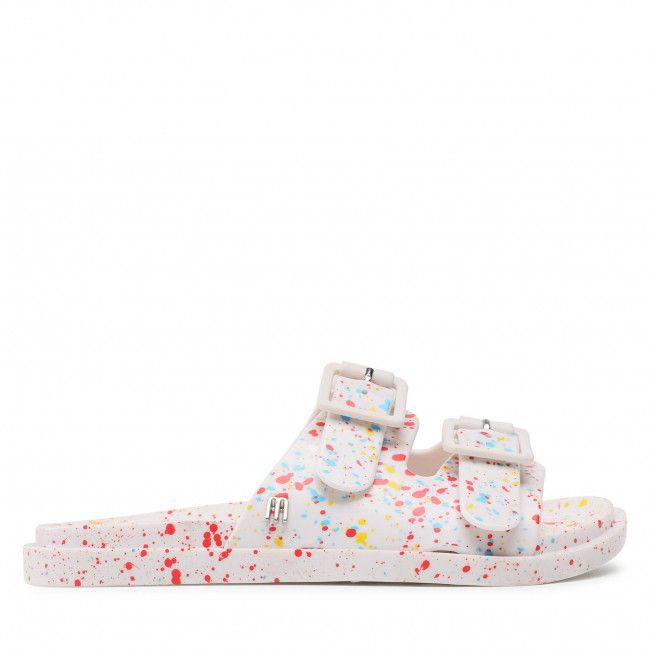 Ciabatte Melissa - Mini Melissa Wide II Inf 33470 White/White/Quantil 54090