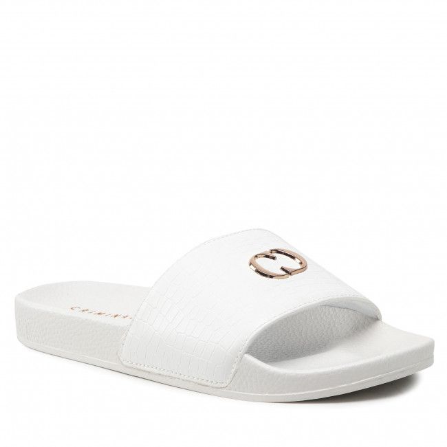 Ciabatte CRIMINAL DAMAGE - Python Slide Off White