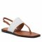 Sandali CALVIN KLEIN - Squared Flat Tp Sandal He HW0HW008180HF Cognac/Ecru 0hF