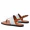 Sandali CALVIN KLEIN - Squared Flat Tp Sandal He HW0HW008180HF Cognac/Ecru 0hF
