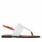 Sandali CALVIN KLEIN - Squared Flat Tp Sandal He HW0HW008180HF Cognac/Ecru 0hF