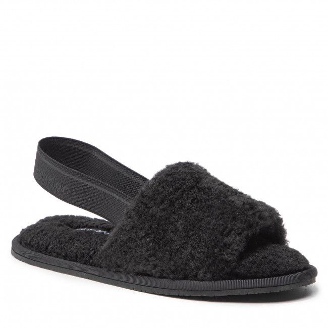 Pantofole CALVIN KLEIN - Slipper Slingback U He-Shearling HW0HW00836 Ck Black BAX