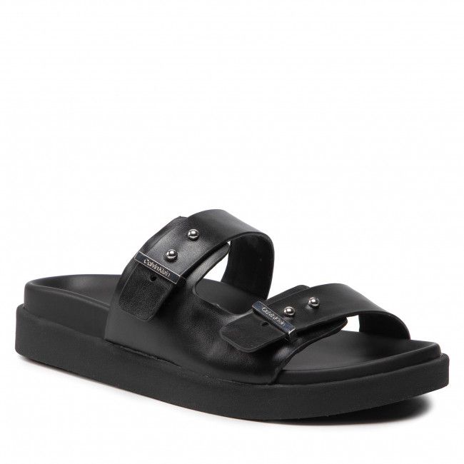 Ciabatte CALVIN KLEIN - Ergonomic Slide W/Mtl Loop HW0HW01155 Ck Black