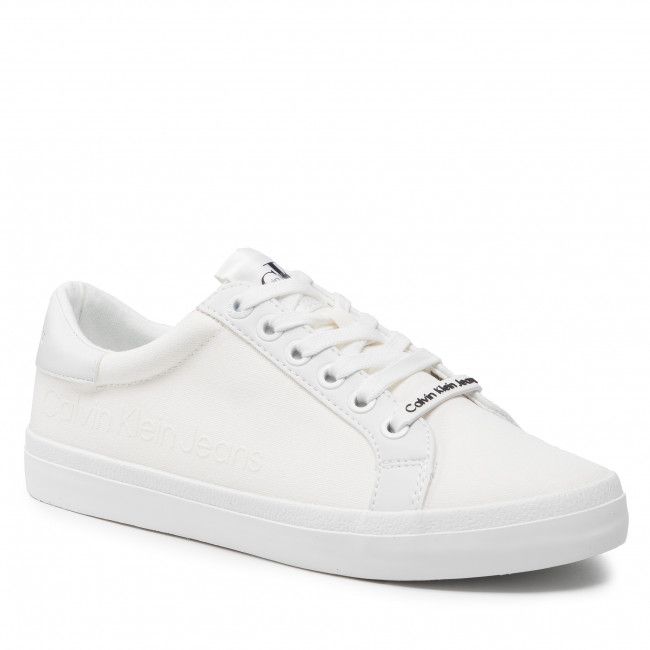 Scarpe sportive CALVIN KLEIN JEANS - Low Profile Sneaker Laceup Co YW0YW00057 Bright White 02S