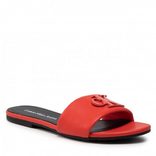 Ciabatte CALVIN KLEIN JEANS - Flat Sandal Hw Lth YW0YW00543 Strawberry Field XL1 Ciabatte CALVIN KLEIN JEANS - Flat Sandal Hw Lth YW0YW00543 Strawberry Field XL1
