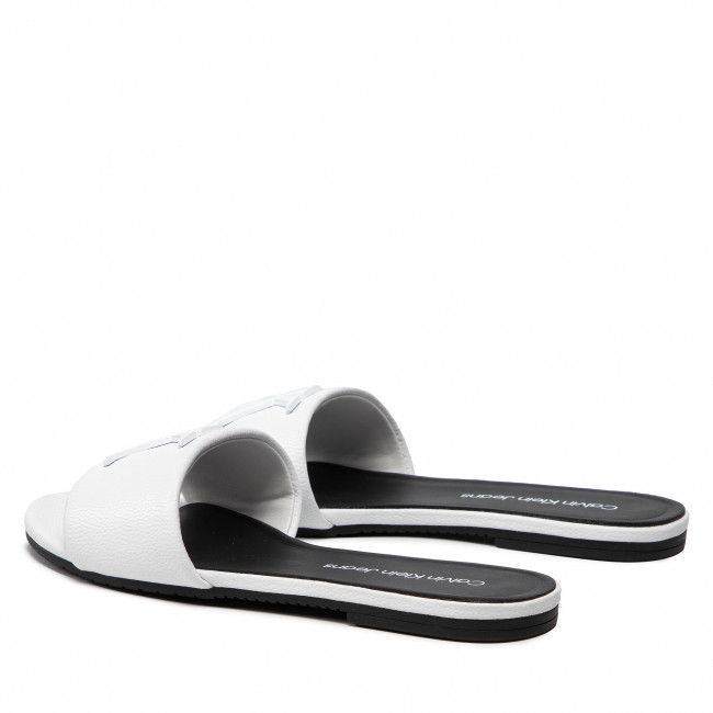 Ciabatte CALVIN KLEIN JEANS - Flat Sandal Hw Lth YW0YW00543 Bright White YAF